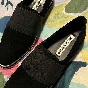 Karl Lagerfeld black flats